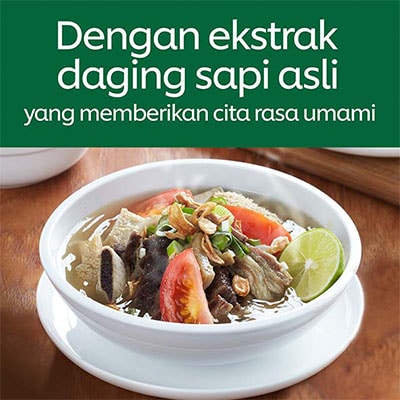 Knorr Bumbu Rasa Sapi 1kg - Knorr Beef Powder, with beef extract, provide beef broth with a strong meaty taste and aroma in a short time! Suitable for various types of applications